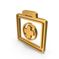 Gold First Aid Box Icon PNG & PSD Images