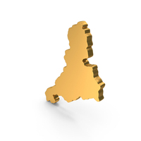 Gold Jinan City Peoples Republic China Icon PNG & PSD Images