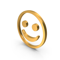 Gold Smile Face Icon PNG & PSD Images