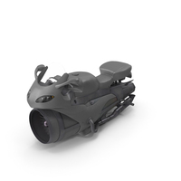 Futuristic Concept Motorcycle Gray PNG & PSD Images
