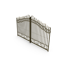 Gilded Wrought Iron Gates PNG & PSD Images