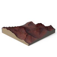 Arid Red Mountains PNG & PSD Images