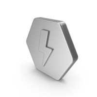 Silver Lightning Icon PNG & PSD Images