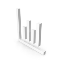 Stats Icon White PNG & PSD Images
