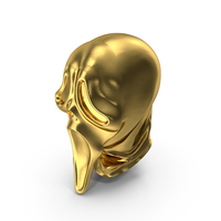 Ghostface Mask Scream Gold PNG & PSD Images