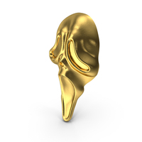 Ghostface Mask Scream Gold PNG & PSD Images