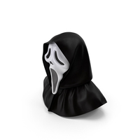 Ghost Face Mask Scream With Hood PNG & PSD Images