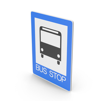 Road Sign Bus Stop PNG & PSD Images