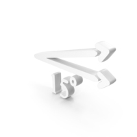 White 15 Degrees Angle Icon PNG & PSD Images
