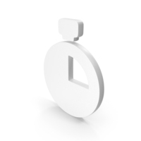 White 15 Minutes Alarm Icon PNG & PSD Images
