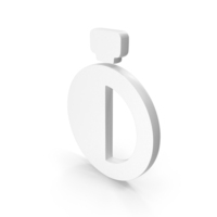 White 30 Minutes Alarm Icon PNG & PSD Images
