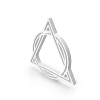 White Circle Weave With Triangle Weave Icon PNG & PSD Images