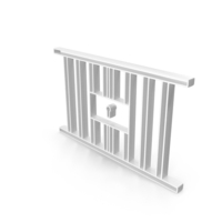 White Jail Bars Outline Icon PNG & PSD Images