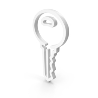 White Key Outline Icon PNG & PSD Images