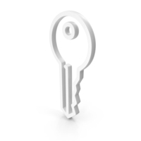 White Key Outline Icon PNG & PSD Images