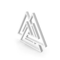 White Triangle Viking Icon PNG & PSD Images