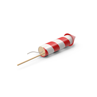Firework Rocket Red White Stripes PNG & PSD Images