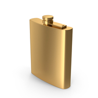 Gold Alcohol Flask PNG & PSD Images