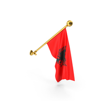 Albania Wall Hanging Flag PNG & PSD Images