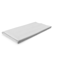 Folded Fabric White Napkin PNG & PSD Images