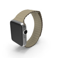Apple Watch with Magnetic Leather Loop PNG & PSD Images