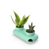 Double Herb Pot Sagaform Green PNG & PSD Images