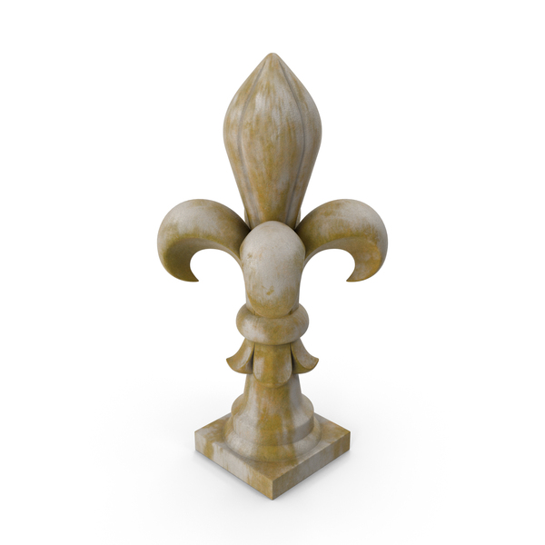 Fleur De Lis Finial Marble PNG & PSD Images