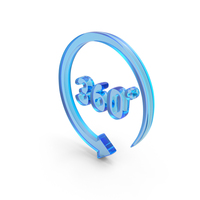 Glass 360 Degrees Refresh Icon PNG & PSD Images