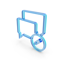 Glass Edit Chat Icon PNG & PSD Images