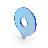 Glass Map Location Pin Icon PNG & PSD Images