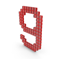 Glass Digital Number 9 Icon PNG & PSD Images
