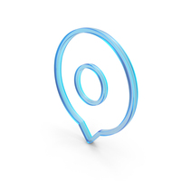 Glass Map Location Pin Outline Icon PNG & PSD Images