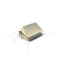 Sand Color Vintage Ridge Tent Closed PNG & PSD Images