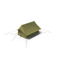 Vintage Green Cabin Ridge Tent PNG & PSD Images