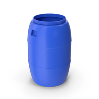 Blue Plastic Barrel PNG & PSD Images