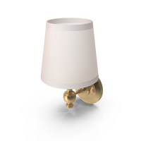 Lugarno Lamp Bracket Lacquered Burnished Brass PNG & PSD Images