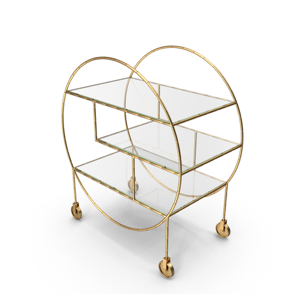 Luxe Round Bamboo Gold PNG & PSD Images