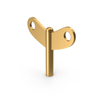 Gold Wind Up Key PNG & PSD Images