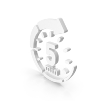 White 5 Minutes Rewind Icon PNG & PSD Images