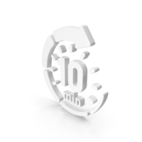 White 10 Minutes Rewind Icon PNG & PSD Images