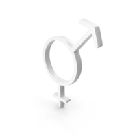 White Bigender Icon PNG & PSD Images