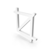 White Cropping Tool Interface Icon PNG & PSD Images