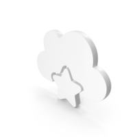White Favourite Cloud Icon PNG & PSD Images