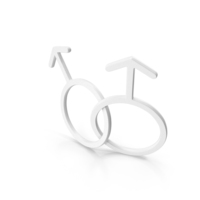 White Gay Gender Icon PNG & PSD Images