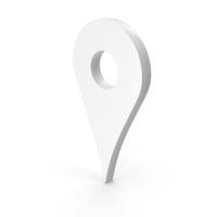 White GPS Location Icon PNG & PSD Images
