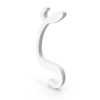 Greek Letter Zeta Icon White PNG & PSD Images
