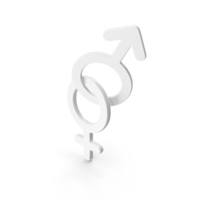 White Hetero Gender Icon PNG & PSD Images