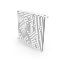 Maze And Labyrinth Game Icon White PNG & PSD Images