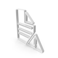 White File Error Outline Icon PNG & PSD Images