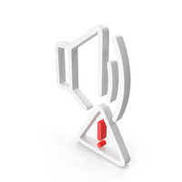 White Sound Error Outline Icon PNG & PSD Images